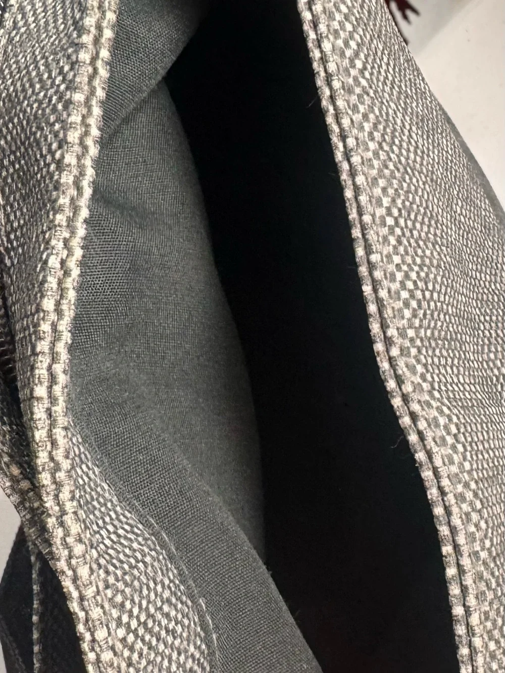 Mondani Gray Woven Crossbody Shoulder Bag